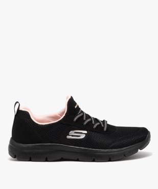 Baskets femme unies en mesh et à lacets élastiques Puregenius - Skechers vue1 - SKECHERS - GEMO