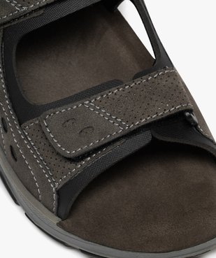 Sandales homme sport unies à scratch vue12 - G'FLEX - GEMO