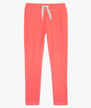 Pantalon de jogging fille coupe ajustée vue2 - GEMO (ENFANT) - GEMO