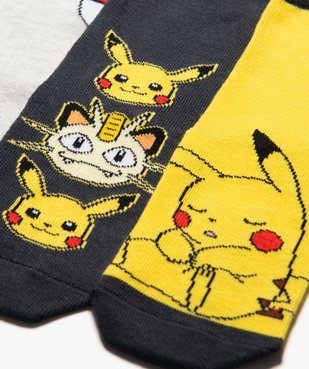 Chaussettes tiges hautes imprimées garçon - Pokémon (lot de 3) vue2 - POKEMON - GEMO