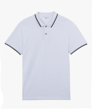 Polo à manches courtes et finitions fantaisie homme vue4 - GEMO 4G HOMME - GEMO