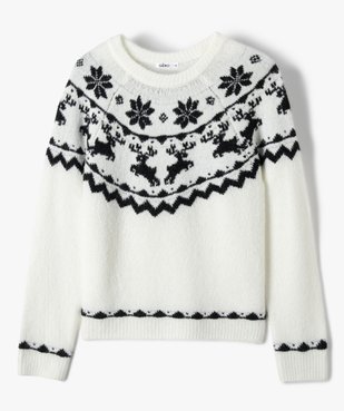 Pull de Noël fille jacquard vue2 - GEMO (JUNIOR) - GEMO