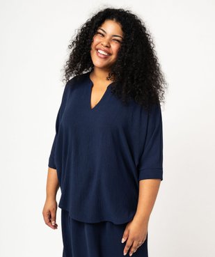 Blouse à manches chauve-souris femme grande taille vue6 - GEMO (G TAILLE) - GEMO