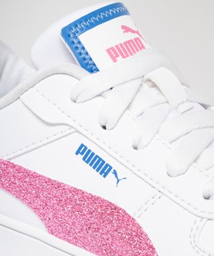 Baskets fille à semelle plateforme avec bande latérale pailletée - Puma vue6 - PUMA - GEMO