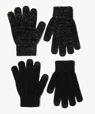 Gants tactiles en maille extensible fille (lot de 2)  vue1 - GEMO (JUNIOR) - GEMO