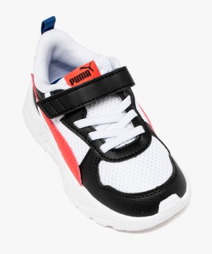 Baskets garçon en mesh avec scratch et semelle épaisse running - Puma vue5 - PUMA - GEMO