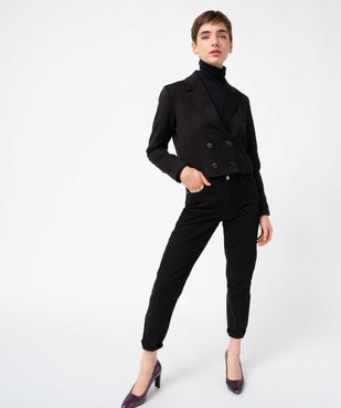 Veste femme coupe courte fermeture croisée vue5 - GEMO(FEMME PAP) - GEMO