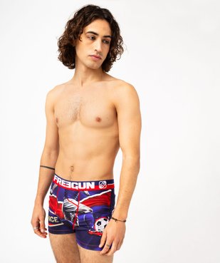 Boxer microfibre imprimé Équipe de France de football homme - Freegun vue1 - FREEGUN - GEMO