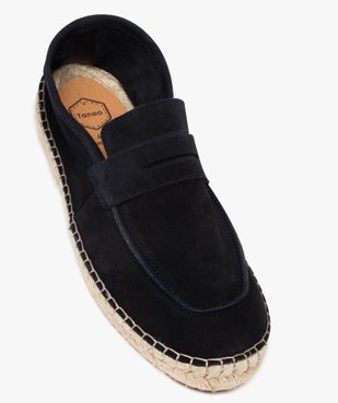 Mocassins homme unis semelle en corde tressée - Taneo vue5 - TANEO - GEMO