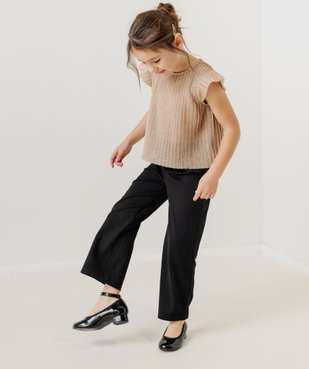 Combi-pantalon effet 2-en-1 à paillettes fille vue2 - GEMO (ENFANT) - GEMO