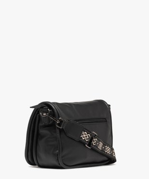 Sac besace souple avec bandoulière fantaisie amovible femme vue2 - GEMO (ACCESS) - GEMO