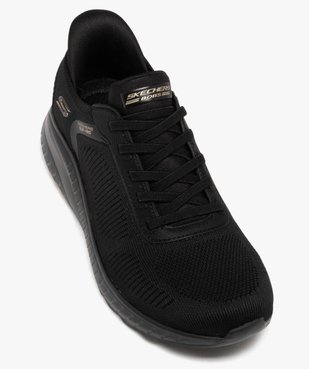 Baskets femme souples à enfiler avec semelle à rainures Slip ins Bobsquad - Skechers vue5 - SKECHERS - GEMO