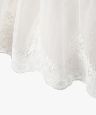 Robe de cérémonie en coton et tulle fille vue2 - GEMO (ENFANT) - GEMO