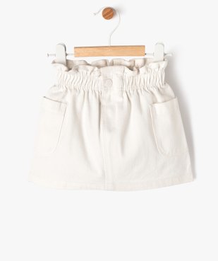 Jupe en jean avec taille élastique bébé fille vue1 - GEMO(BEBE DEBT) - GEMO