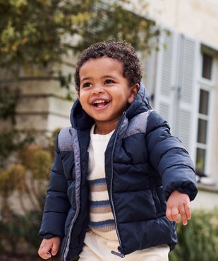 Doudoune à capuche dessus déperlant bébé garçon vue5 - GEMO 4G BEBE - GEMO