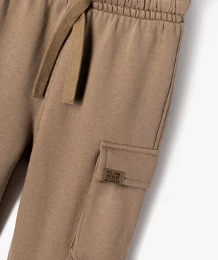 Pantalon en maille coupe cargo bébé garçon vue2 - GEMO(BEBE DEBT) - GEMO