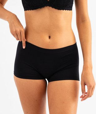 Boxer en maille extensible femme vue5 - GEMO 4G FEMME - GEMO