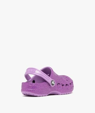 Sabots souples fille dessus perforé Baya Glitter - Crocs vue4 - CROCS - GEMO