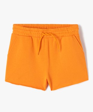 Short fille en maille avec ceinture élastique vue1 - GEMO (JUNIOR) - GEMO