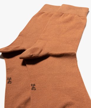 Chaussettes homme fines à tige haute (lot de 2) vue2 - GEMO(HOMWR HOM) - GEMO