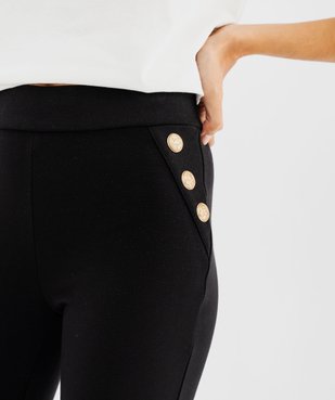 Leggings avec boutons sur les hanches femme vue8 - GEMO(FEMME PAP) - GEMO