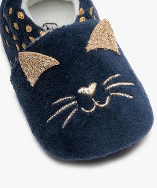 Chaussons de naissance bébé fille en forme de chat et à petits pois vue6 - GEMO 4G BEBE - GEMO