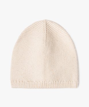 Bonnet de naissance en tricot vue1 - GEMO 4G BEBE - GEMO