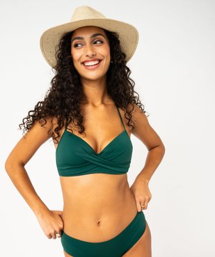 Haut de maillot de bain corbeille effet drapé femme vue1 - GEMO (PLAGE) - GEMO