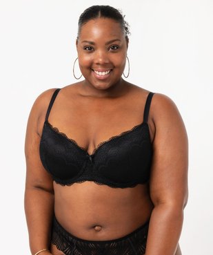 Soutien-gorge grande taille à armatures et coques fines  vue2 - GEMO(HOMWR FEM) - GEMO