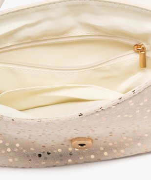 Sac besace demi-lune à pois brillants femme vue3 - GEMO (ACCESS) - GEMO