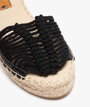 Sandales femme dessus en macramé avec rubans à nouer vue6 - SANS MARQUE - GEMO