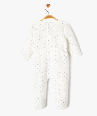 Pyjama en velours à motif lapin bébé fille vue4 - GEMO 4G BEBE - GEMO
