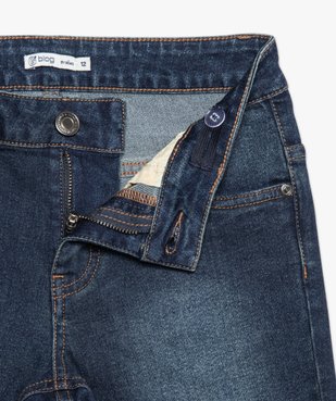 Bermuda garçon en jean coupe skinny extensible à revers vue2 - GEMO (JUNIOR) - GEMO