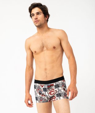 Boxer en coton stretch à motifs homme (lot de 2) vue1 - GEMO 4G HOMME - GEMO