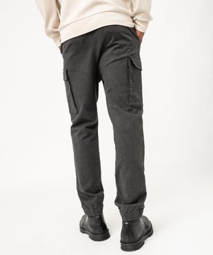 Pantalon jogger à motifs chevrons homme vue3 - GEMO (HOMME) - GEMO