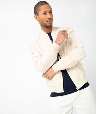 Blouson bomber zippé léger homme vue2 - GEMO (HOMME) - GEMO