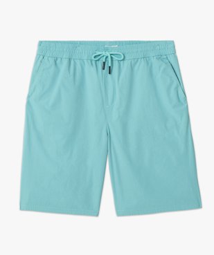 Bermuda en toile à taille élastique homme vue4 - GEMO (HOMME) - GEMO