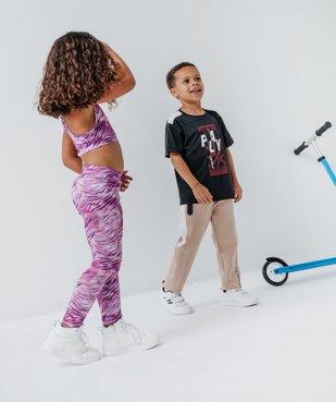 Legging de sport long à taille haute élastiquée fille vue5 - GEMO (ENFANT) - GEMO