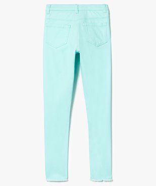 Pantalon en toile stretch bas frangés vue3 - GEMO (JUNIOR) - GEMO