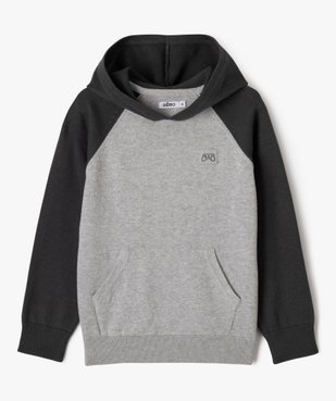 Pull à capuche et poche kangourou garçon vue1 - GEMO (ENFANT) - GEMO