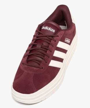 Baskets femme en cuir lisse avec semelle plateforme VL Court bold - Adidas vue5 - ADIDAS - GEMO