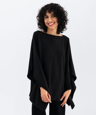 Poncho en maille douce femme vue2 - GEMO (ACCESS) - GEMO