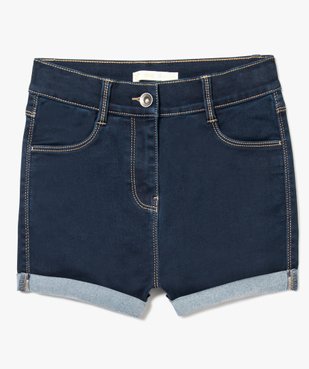 Short en denim taille haute vue1 - GEMO (JUNIOR) - GEMO