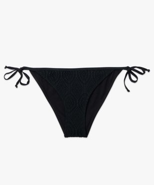 Bas de maillot de bain femme avec dentelle sur l’avant vue4 - GEMO 4G FEMME - GEMO