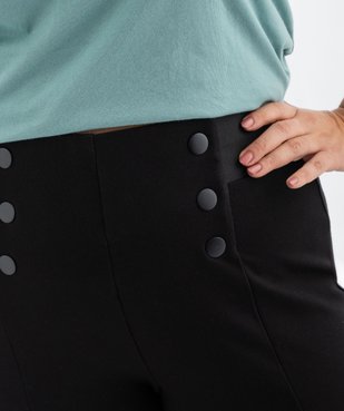 Leggings à pont en maille avec ceinture élastique femme grande taille vue10 - GEMO (G TAILLE) - GEMO