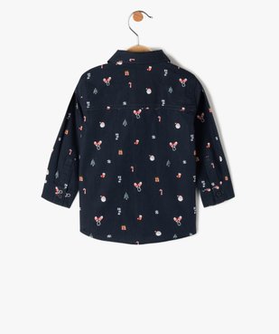 Chemise bébé garçon à motifs de Noël avec noeud papillon amovible vue3 - GEMO(BEBE DEBT) - GEMO