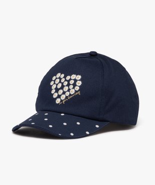 Casquette à motifs pâquerettes fille vue1 - GEMO 4G FILLE - GEMO