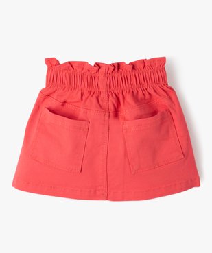 Jupe bébé fille à taille froncée en coton stretch vue3 - GEMO(BEBE DEBT) - GEMO