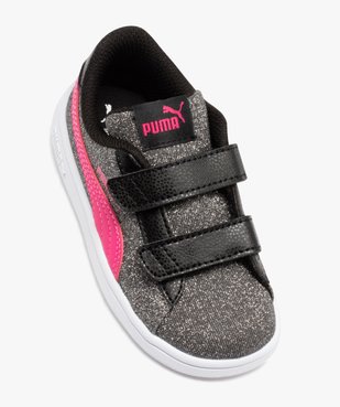 Baskets fille pailletées avec double scratch - Puma vue5 - PUMA - GEMO