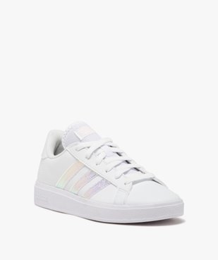 Baskets femme unies à bandes colorées avec lacets – Adidas vue2 - ADIDAS - GEMO